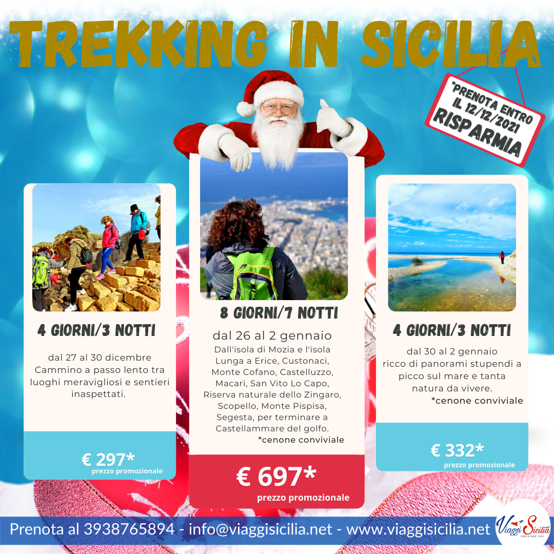 Sicilia Trekking di capodanno: scopriamo insieme l'itinerario