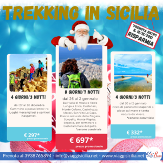 Sicilia Trekking di capodanno: scopriamo insieme l'itinerario